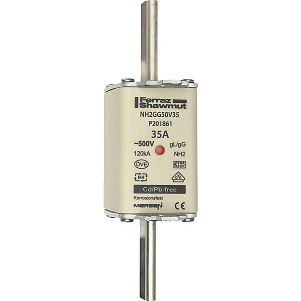 Mersen NH-Sicherungseinsatz SF Gr.2 gG 35A/500V KM NH2GG50V35